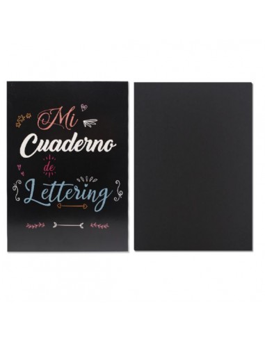 CUADERNO LETTERING A4 50H NEGRAS