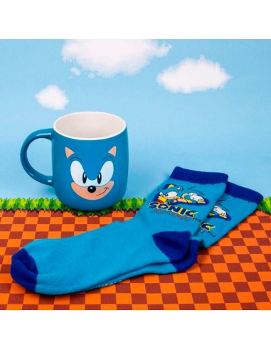 SET TAZA Y CALCETINES SONIC THE HEDGEHOG